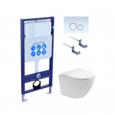 Комплект инсталляции с подвесным унитазом AQUATEK с сиденьем и кнопкой SET AQUATEK ЕВРОПА T KDI15 Комплект инсталляции с подвесным унитазом AQUATEK с сиденьем и кнопкой SET AQUATEK ЕВРОПА T KDI15